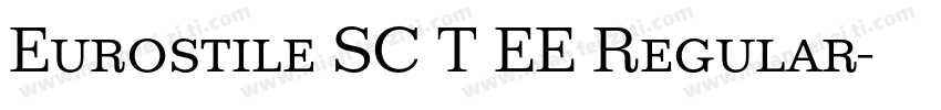 Eurostile SC T EE Regular字体转换